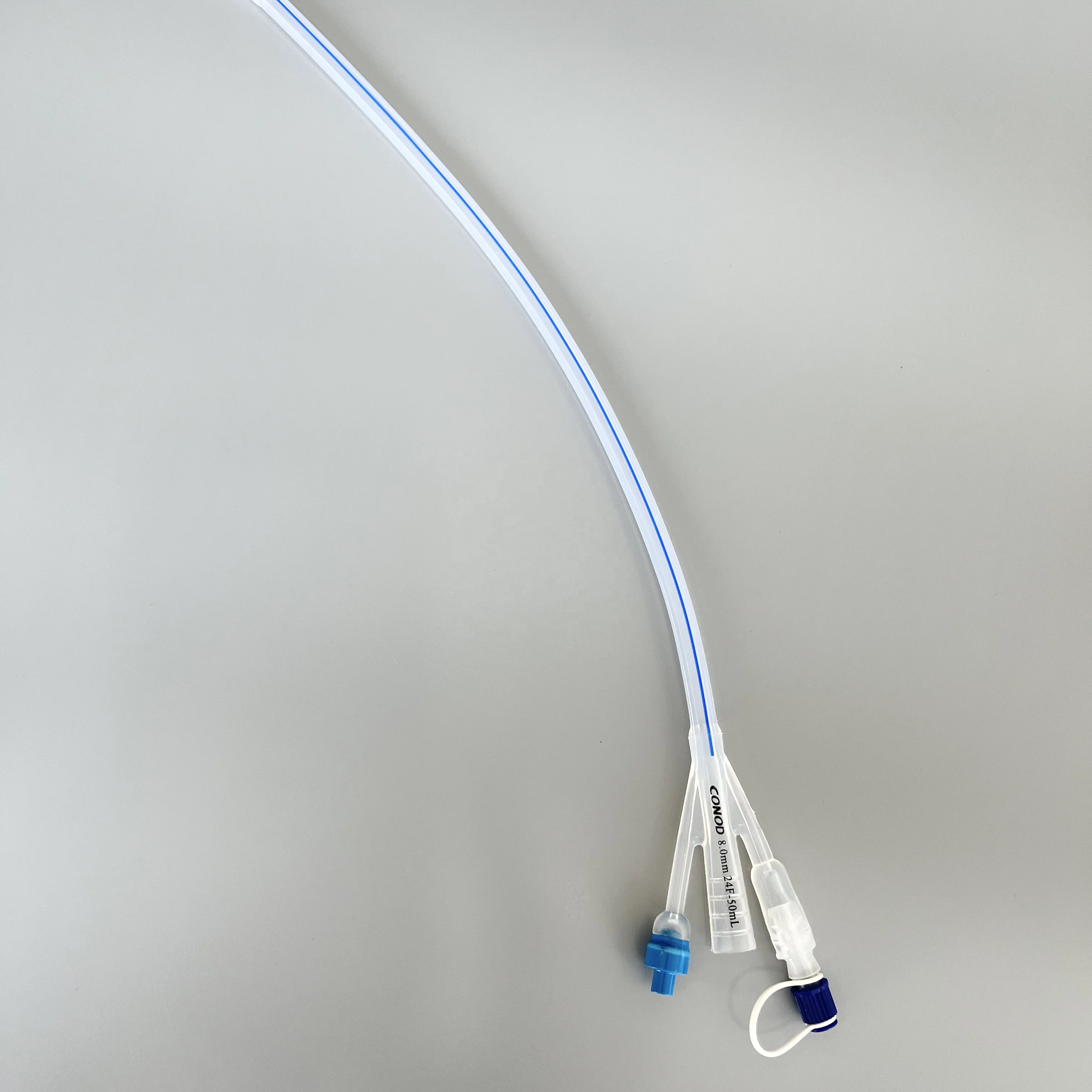 Conod Different Size Urethral Catheter 3 Way Silicone Urinary Foley Catheter