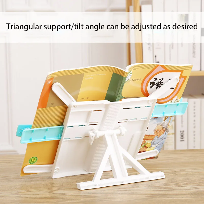 Portable Desktop Adjustable Book Stand For Books Folding Book Reading Stand Portable Bookstand