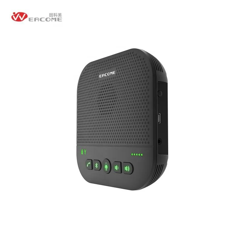 Conference Speakerphone Professional Omnidirectional Microphone Audio System With Wireless USB for Video Calling Meeting Office