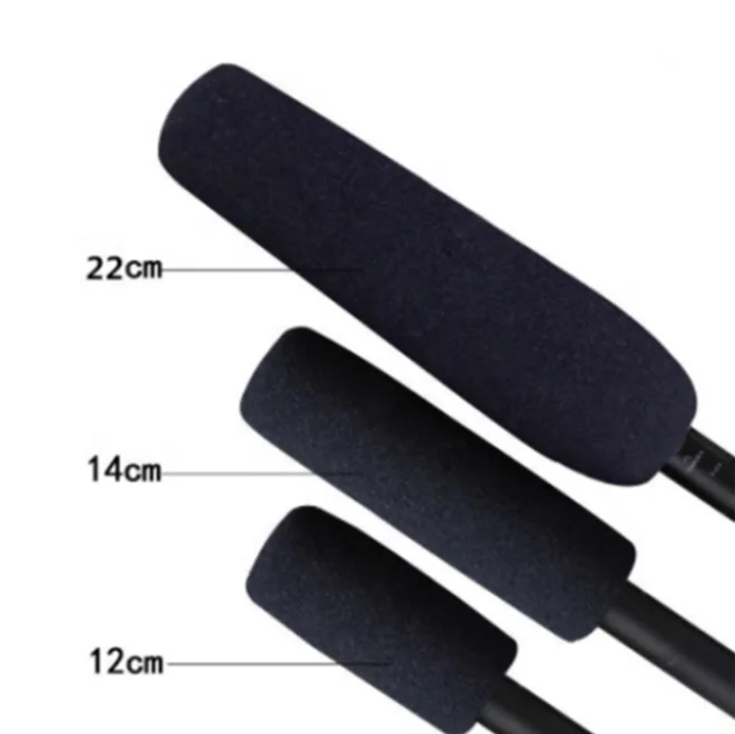 Factory Price 8.7 Inch 22CM in Length Foam Microphone Windscreen Mic Foam Covers for Shotgun Camera Microphones