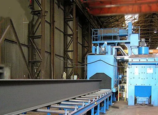 H BEAM SHOT BLASTING MACHINE