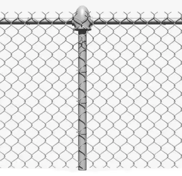 Low price quality temporary chain link fence panels hot dipped galvanized metal wire mesh for fencing