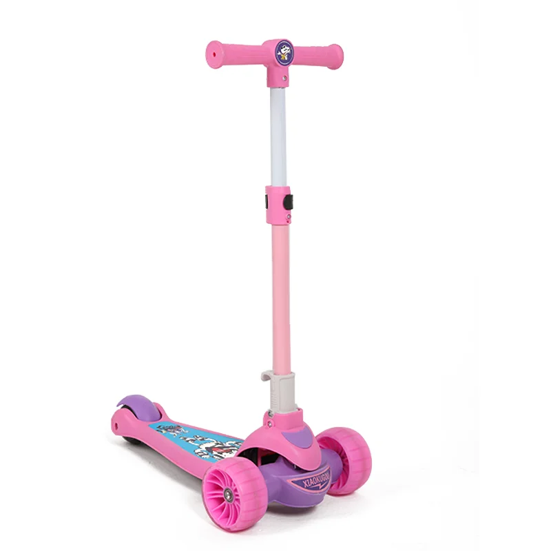 
Fashionable 3 wheel Spray Kids Kick Scooter With Adjustable Handle Height 