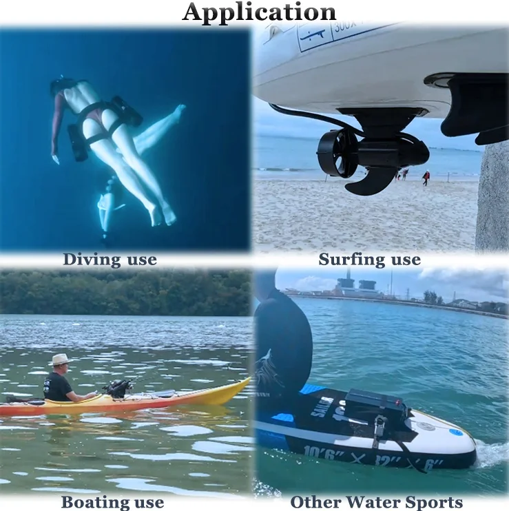 Electric Fin Kit 12v-24v 120W-240w 7kg Thrust Underwater Thruster withReceiving devicecontrol for Kayak Fishing Boat paddleboard