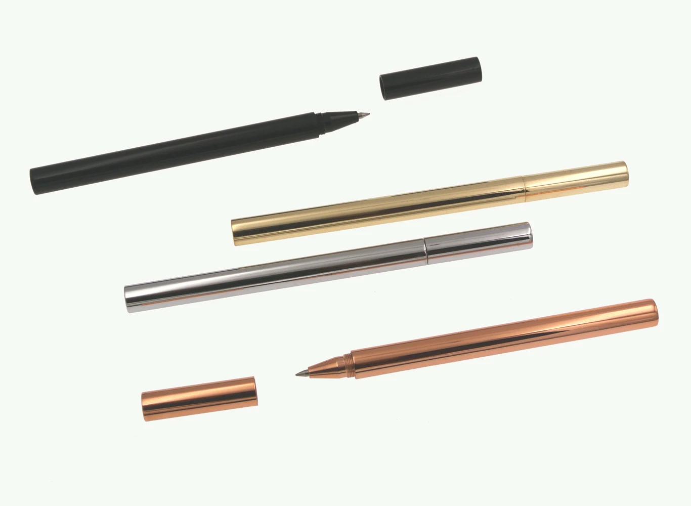 1pc Brass Rollerball Pen Mens Metal Roller Ball Pens EDC Rose Gold Collection Pen Gift