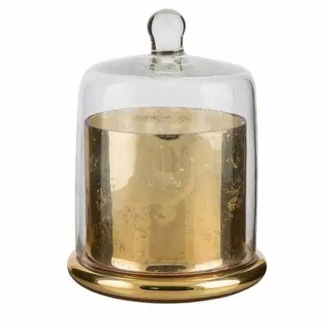 Premium 150ml 350ml 700ml colorful empty glass jars candle with glass lid