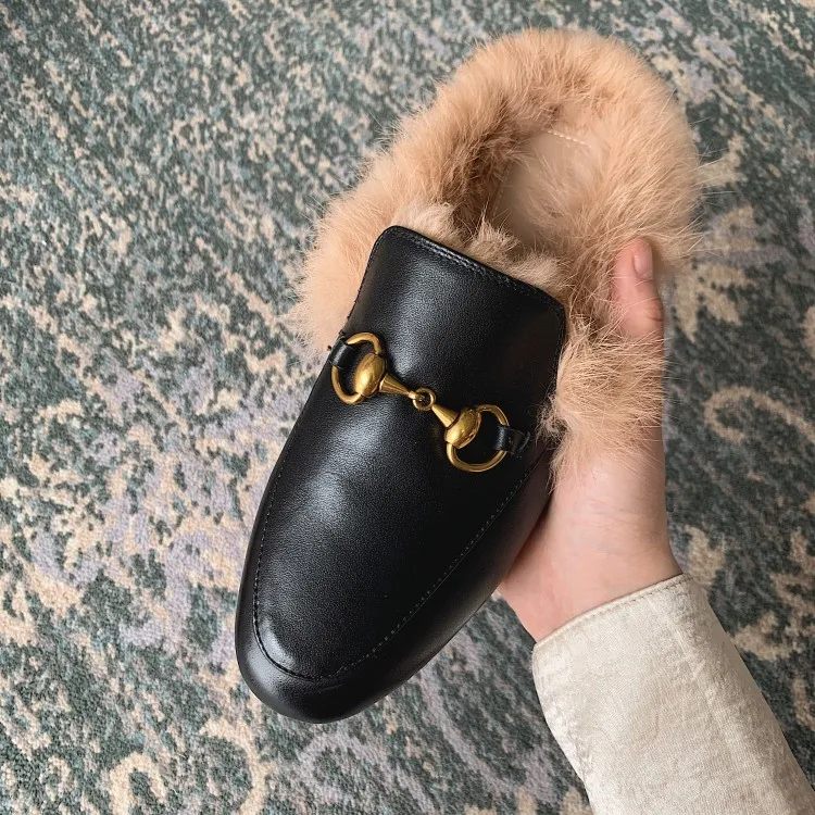  Factory Wholesale Hot Selling Popular Mules Shoes Women Black Summer Winter OEM Fashionable Customized Spring Anti Logo Time