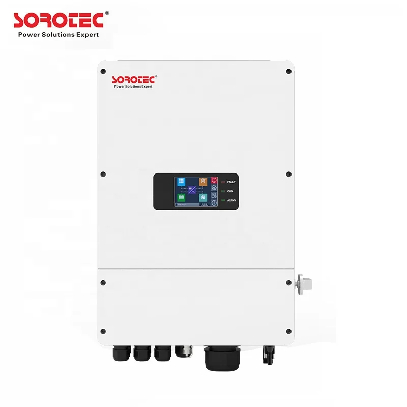 REVO HES 6kw hybrid on and off grid solar inverter/ IP65 model/ warranty for 5 years/ touch screen