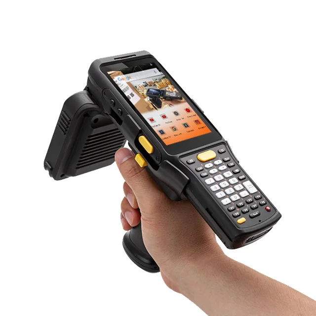 New Android Barcode Scanner with Grip android pda rfid reader Wi-Fi c66 Mobile Computer Handheld Rugged PDA