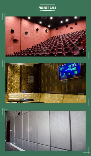 TianGe Auditorium/Studio/Cinema ECO wall decor Clothing Fabric Wrapped Sound proof Board Acoustic accoustic sound panels