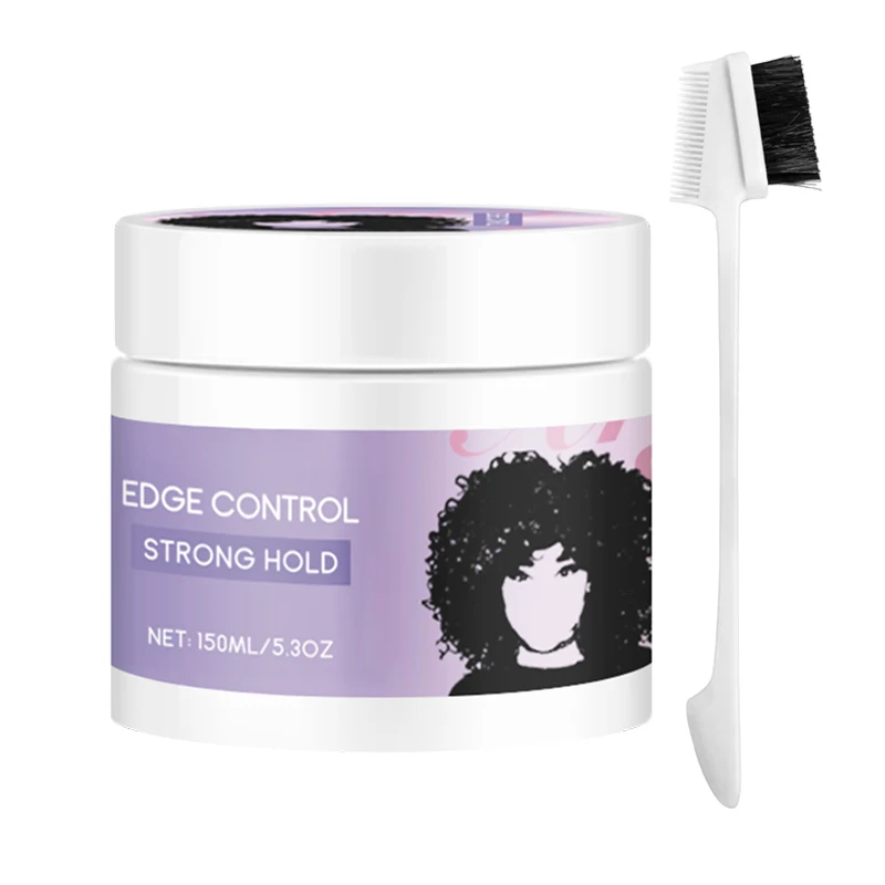 
Private label edge control kit including edge control hair oil wax stick gel mousse edge wrap and bonnet 