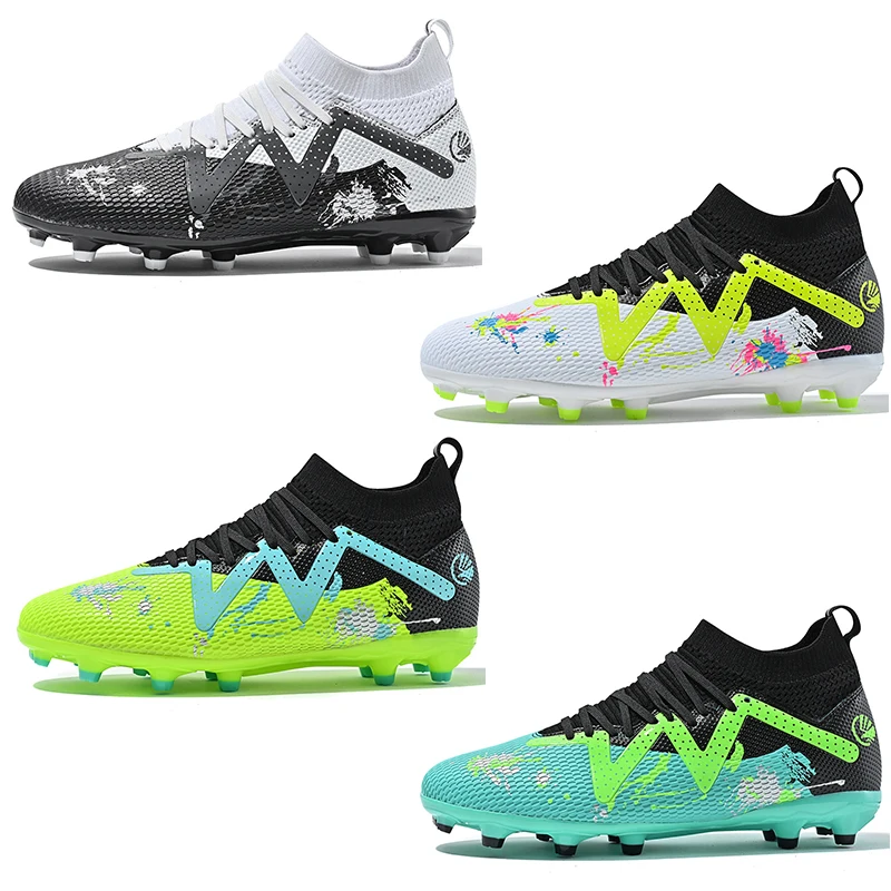 Custom Hot Selling New Football Shoes Broken Spikes Artificial Turf Men American Soccer Cleats Football Boots Soccer Shoes