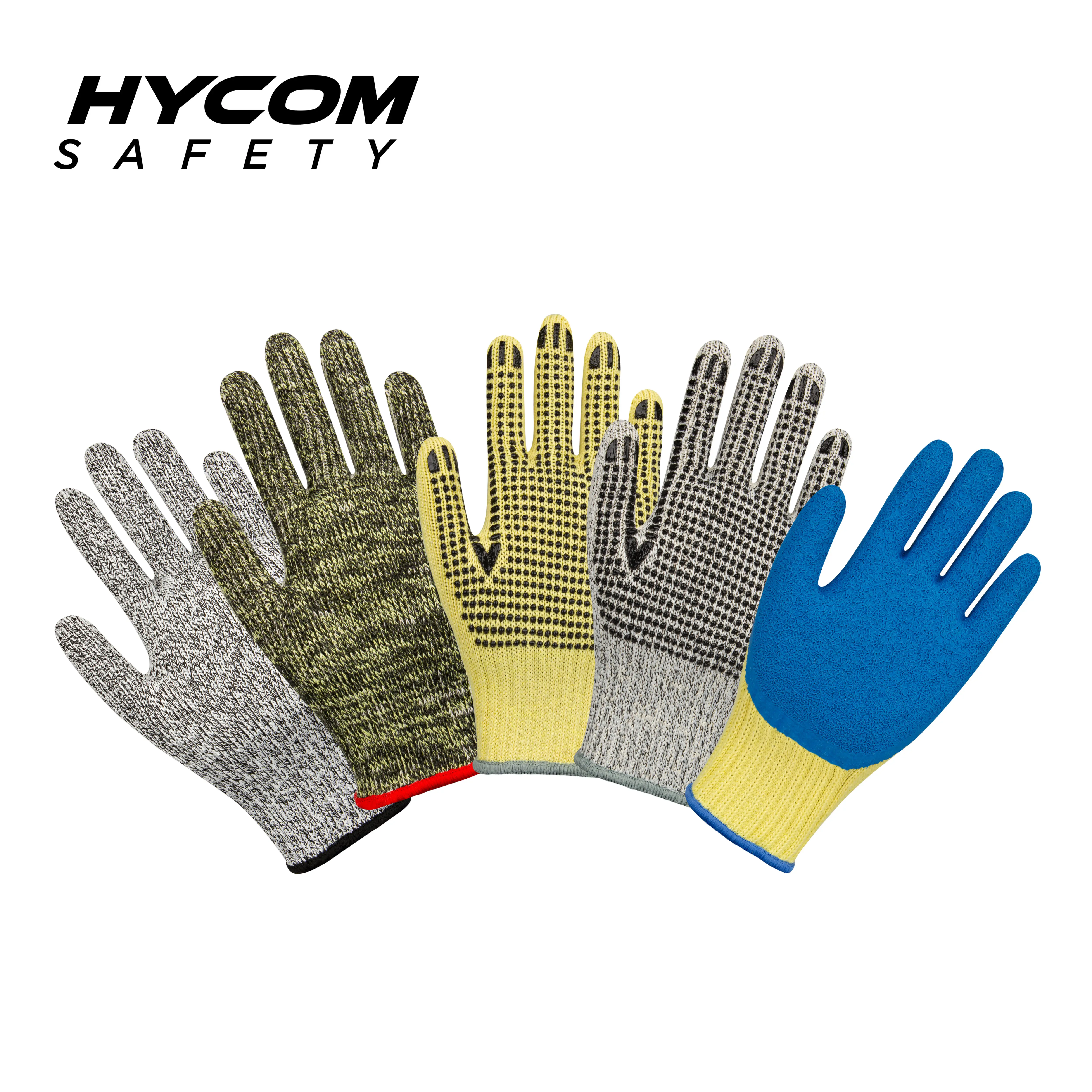Hycom H2-1 heat protective aramid heat resistant knitted safety gloves