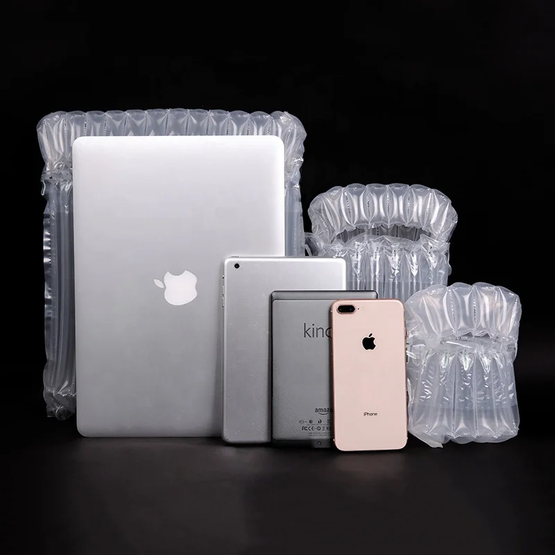 Plastic Sealed Air Column Bag Inflatable Cushion Air Bubble Bag Wrap for 14inch 15 inch Laptop Mobile Phone Case Packaging Bag