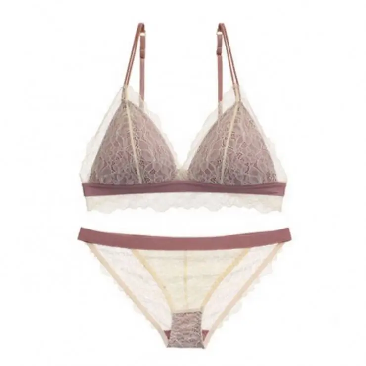 US2265 Bralette Bra And Panty Set Brassiere Women Without Wire French Lingerie Lace Sexy Bralette