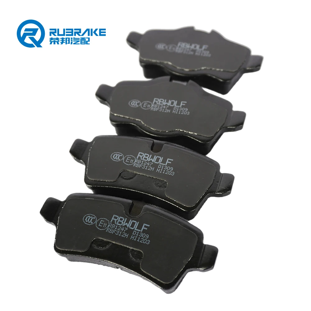 RUBRAKE Factory direct price OEM D1309 auto car ceramic brake pad for opel astra