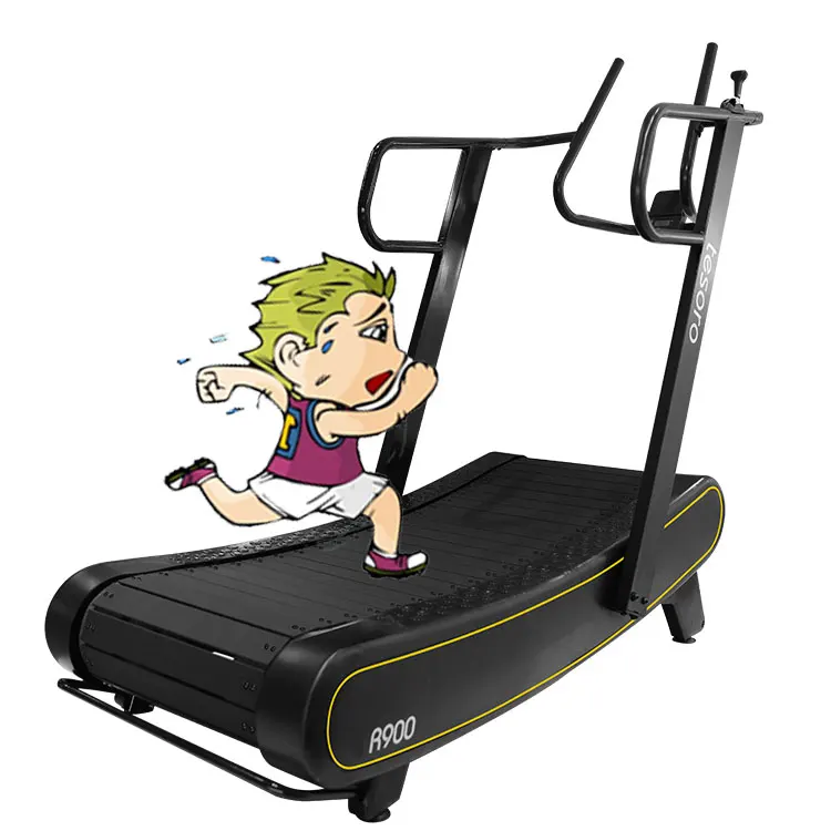 High Quality Manufacturer no power treadmill non-Motorized curved Treadmill running manual used commercial treadmill for sale