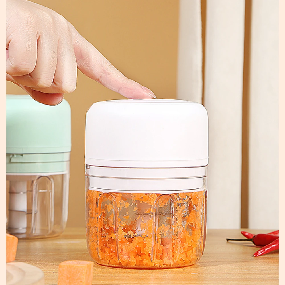 Factory custom Cordless Electric Garlic Mincer Food Processor Onion Vegetable Chopper USB Electric Garlic Crusher