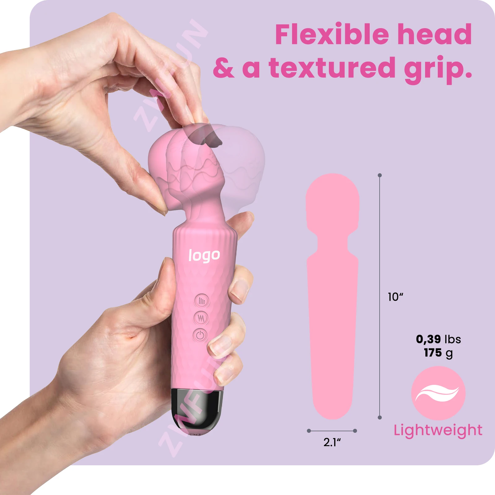 Factory Wholesale High Quality Handheld Vibrator Body Wand Vibrator Amazon Hot Selling Sex Toy Av Wand Massage