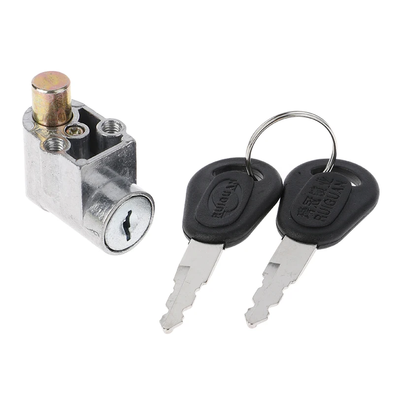 Battery Safety Pack Box Lock + 2 Key For Motorcycle Electric Bike Scooter E-bike Lock Anti-theft  Battery Lock