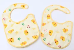Baby Bibs Cartoon Printing Custom Design Waterproof Overall Linen Baby Dribble Bib