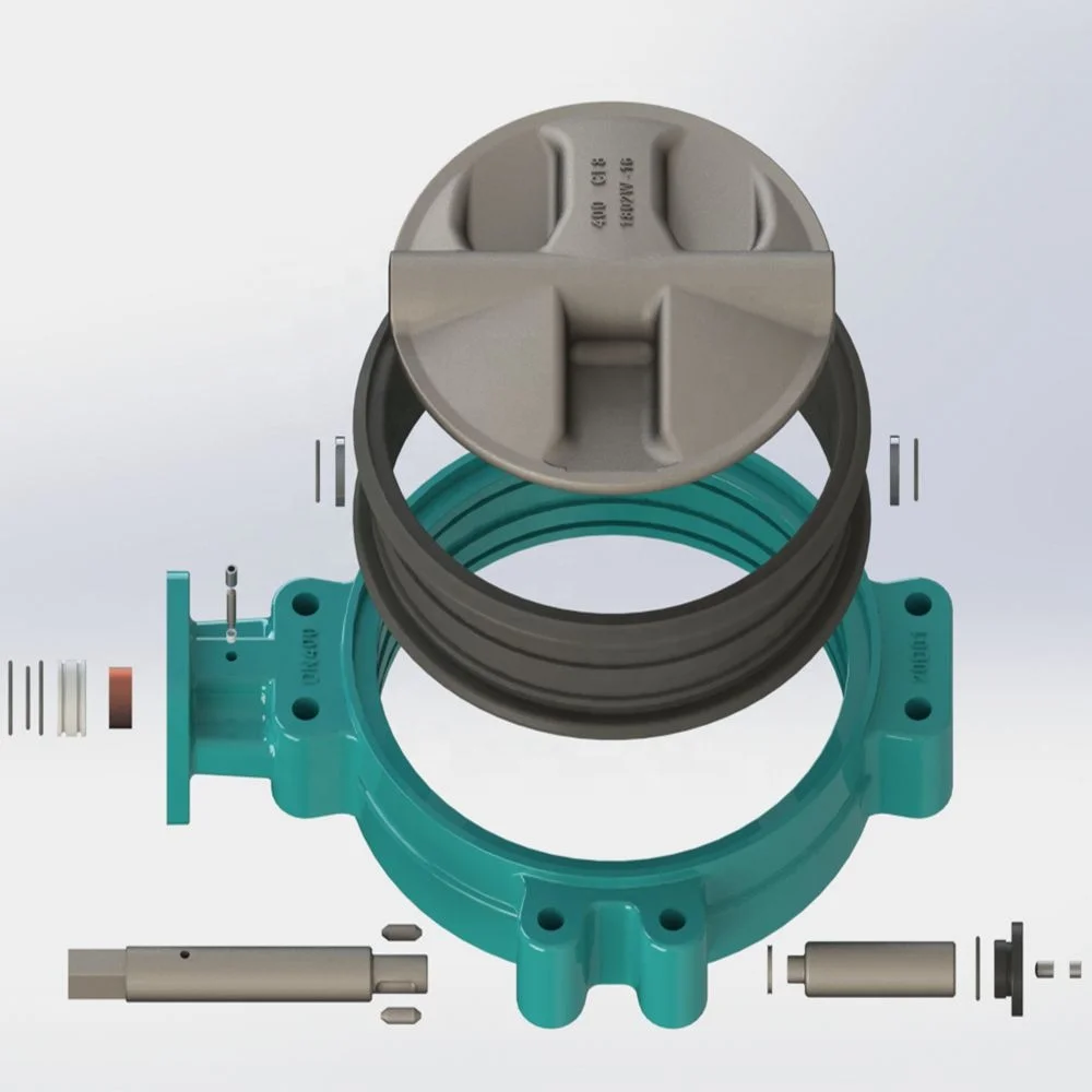 
Pneumatic Actuator Wafer Style Butterfly Valve Lug Type Pattern Style 10 Inch Butterfly Valve 