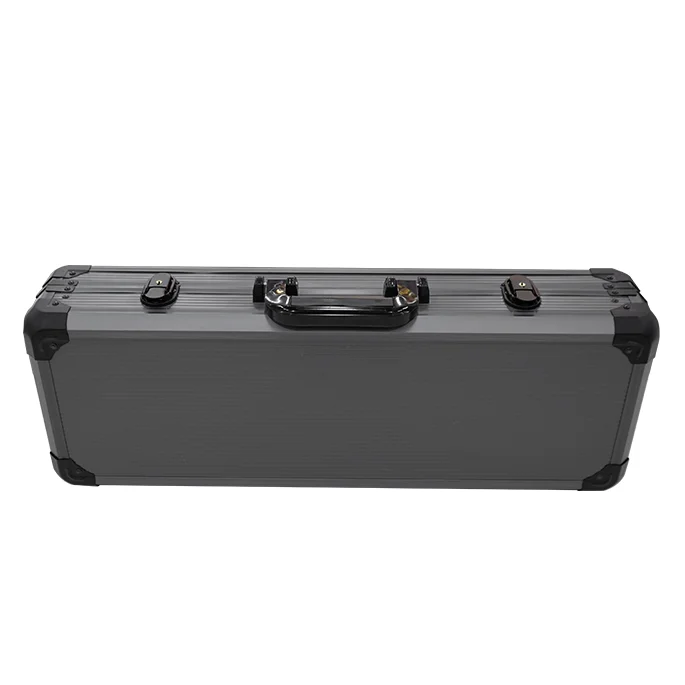 YH High Quality 500pcs Poker Chips Thicken Black Aluminum Case With Foam Padding