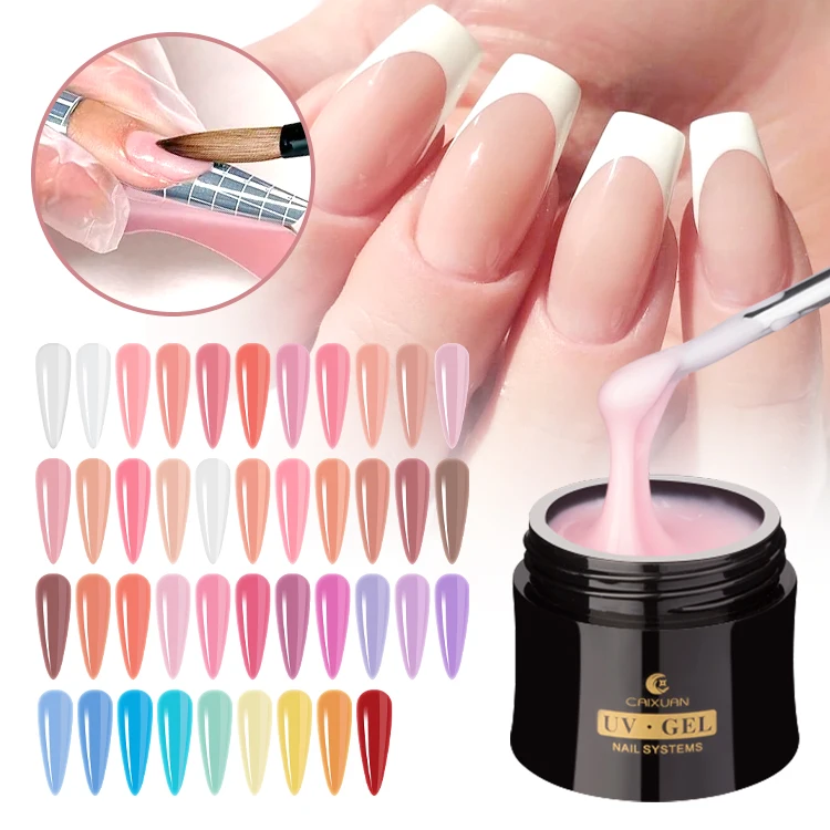 CAIXUAN Semi Cured Gel Nail Sticker UV Creamy Build Gel Wholesale
