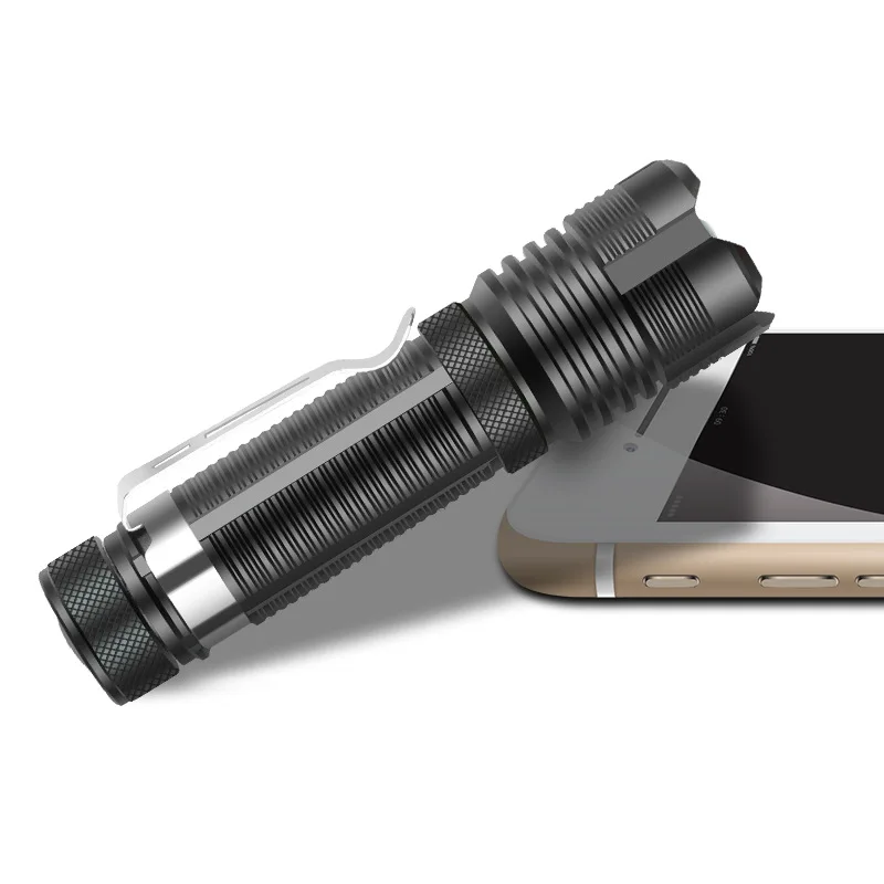 Super Brightness LED Flashlight Handheld Flash Light Rechargeable LED Water Resistant Camping