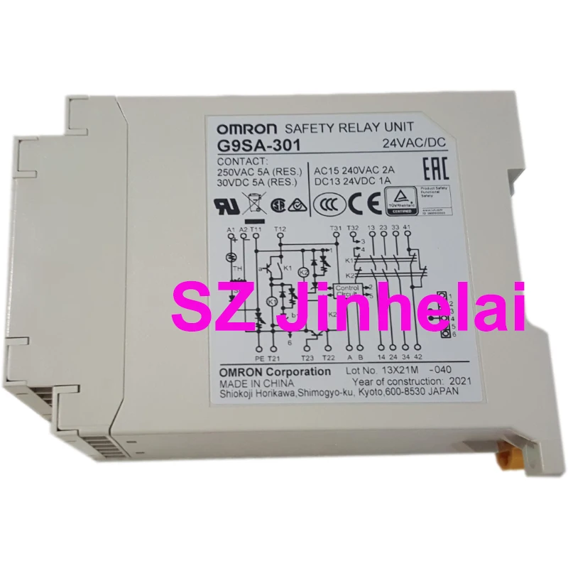 New and Original Safety Relay Module G9SA-301 G9SA-501 G9SA-TH301 G9SA-321-T075 AC/DC24V Urgent Stop OFF Delay Unit