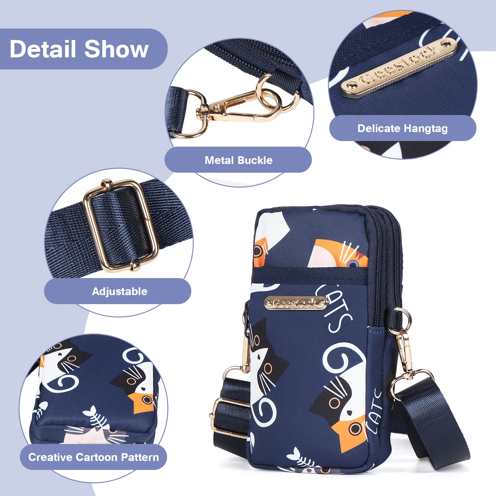 Women Summer Bag Shoulder Strap Messenger Chest Wallet Multifunction Mobile Phone Bag Coin Purse Crossbody Bags