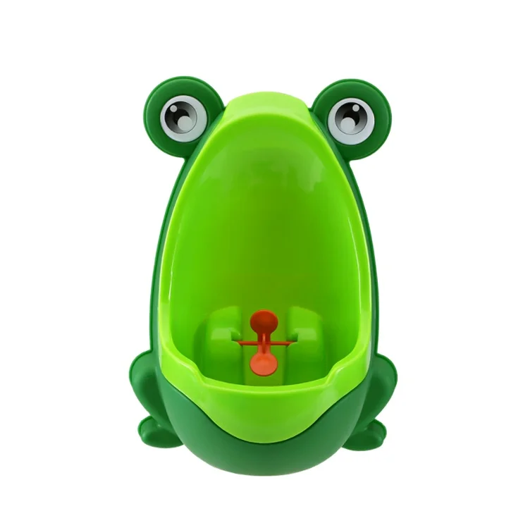 Cute Frog Standing  Urinal for Pee Trainer with Funny aiming target baby Potty Training