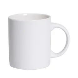 2022 US Wholesale  Sublimation 11oz White Blank porcelain Ceramic Mugs Coated Plain White Mugs for coffee tea milk