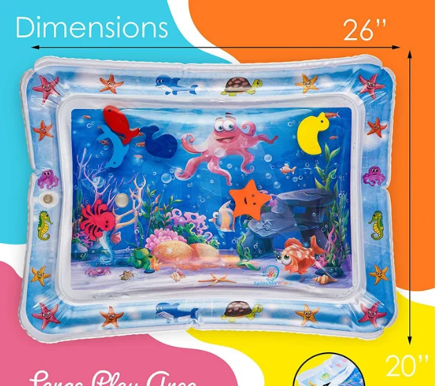 Baby Kids water play mat Inflatable Infant Tummy Time Playmat Toddler for Baby Fun Activity Play Center play mats toddler
