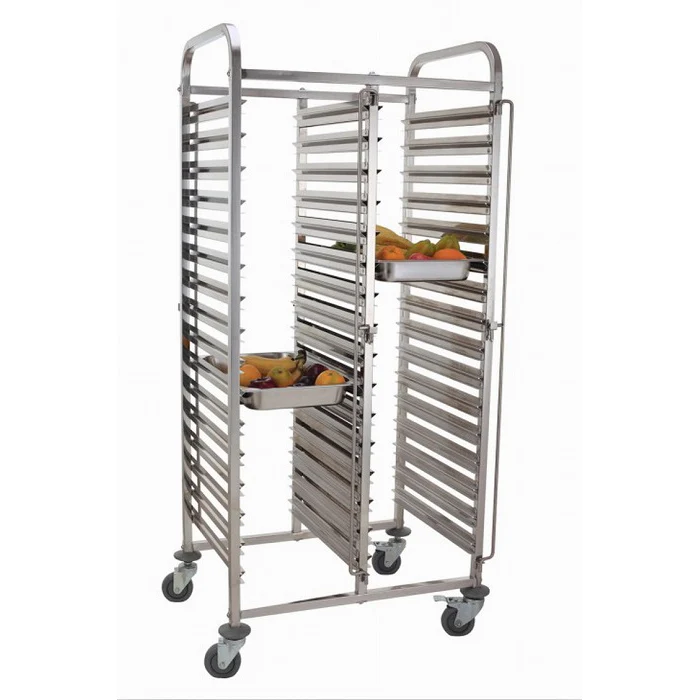 15/16 tray storage cooling tray stainless steel gn pan sheet pan trolley utility rack for restaurant bakery