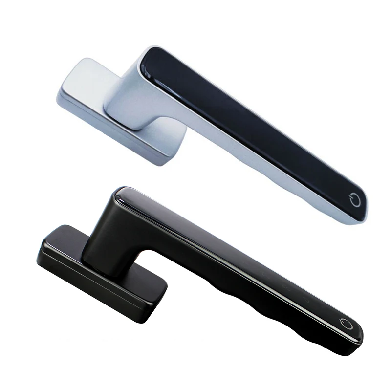 digital intelligent password code keyless smart door handle lock aluminum alloy window password handle