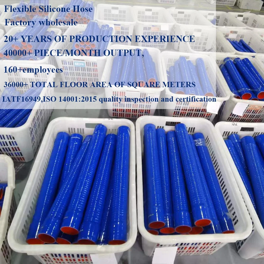 Factory Direct Selling High temperature turbo hose pipe Flexible Steel Wire Reinforced  Flexible Hose Corrugated Silicone Hose
