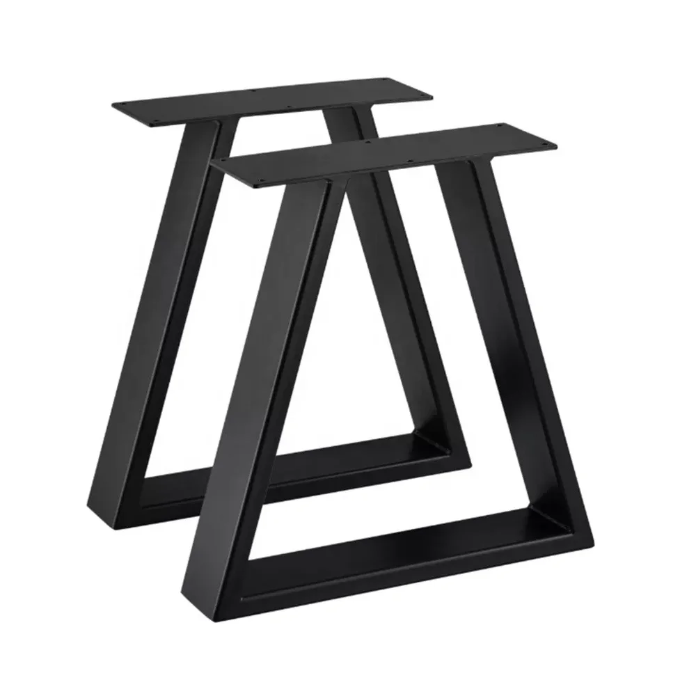 Modern Iron Black Cast Iron Bench Legs Metal Type Furniture Table Legs Heavy Duty Industrial X Shape Dining Coffee Table Legs