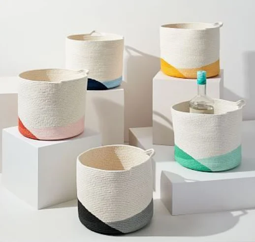 ICEBLUE HD Large Laundry Basket Hamper Cotton Rope Basket Manufacturer