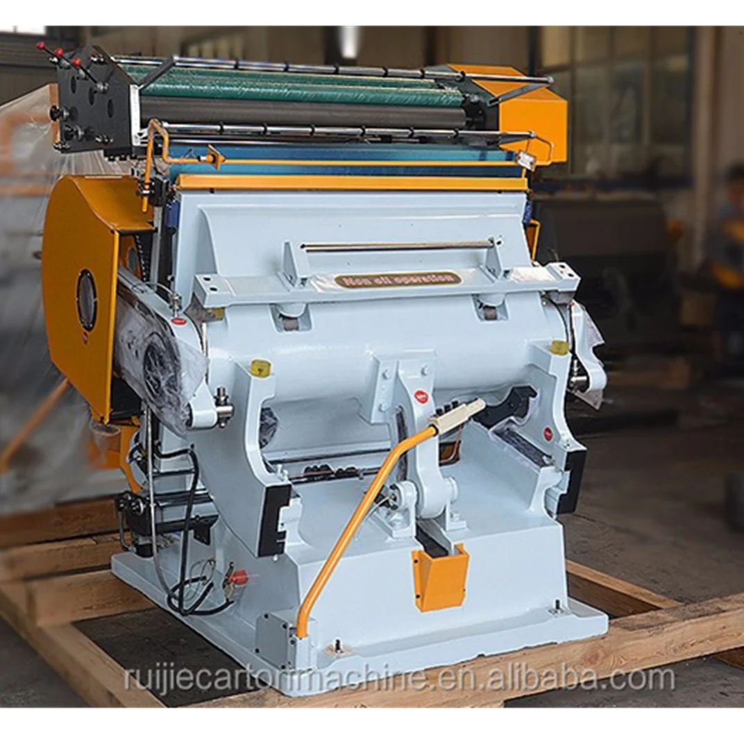 High speed accurate creasing and cutting machine with hot stamping