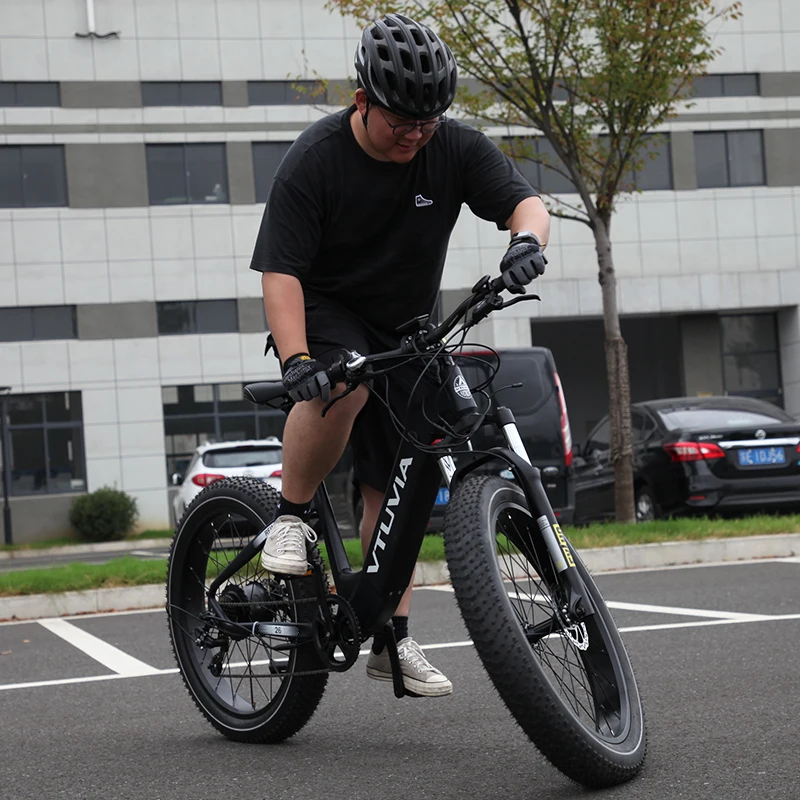 VTUVIA new 14ah hidden Li-ion battery mountain Ebike fat tire 48V 250W 750w electric bicycle bike for adult