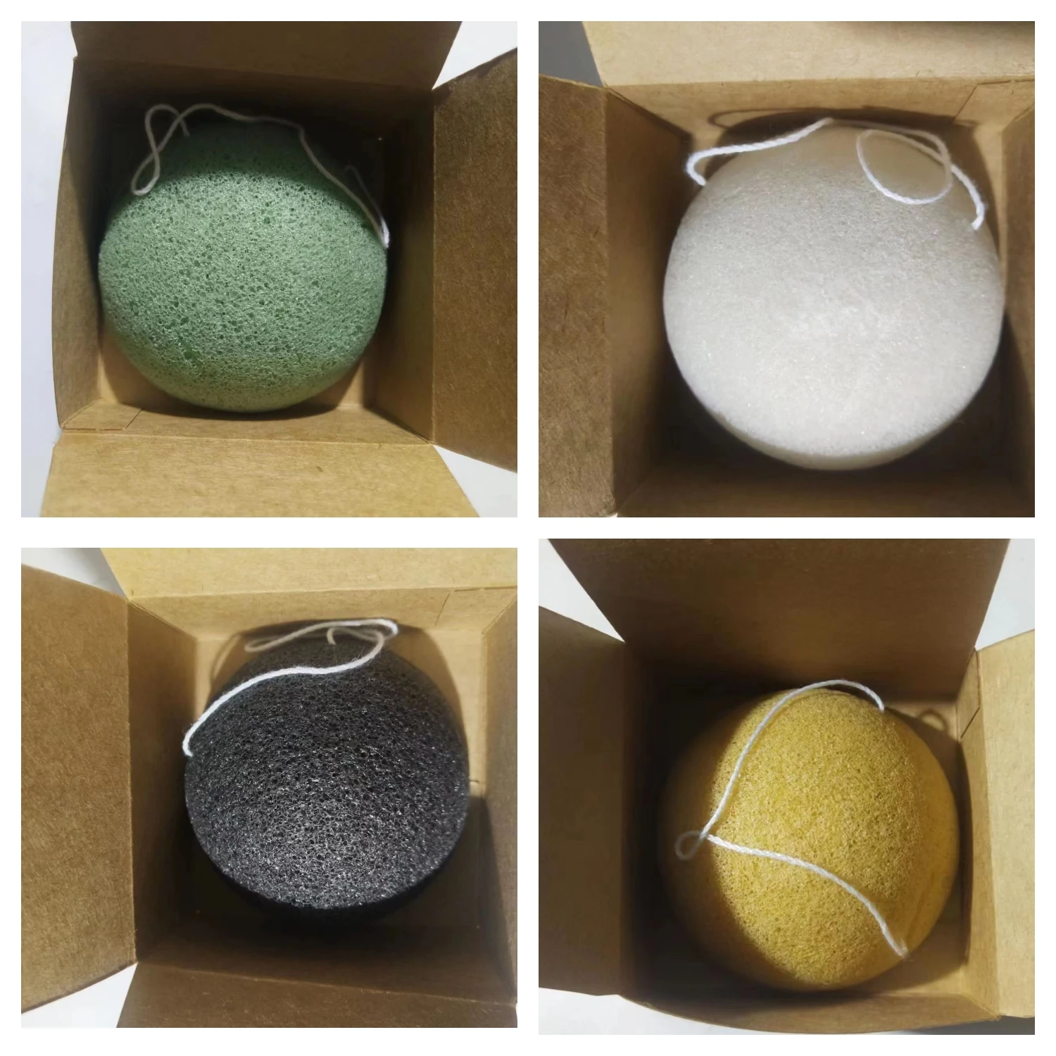 Wholesale Custom Shape Activated Facial Face Cleaning Puff Sponge Natural Organic Konjac Sponge For All Skins