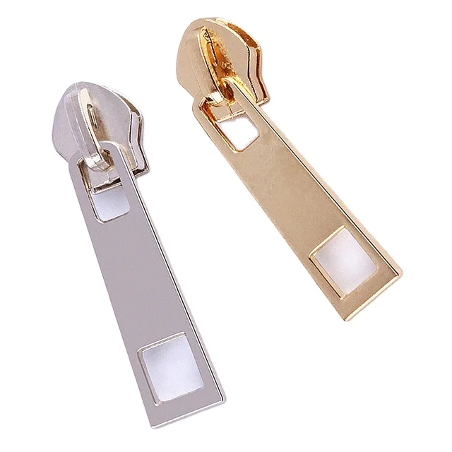 New Product Zipper Pull Non Lock Slider Fashion Bag Accessories Handbag Strap Metal Belt Technics Style Lock Slider Luggage