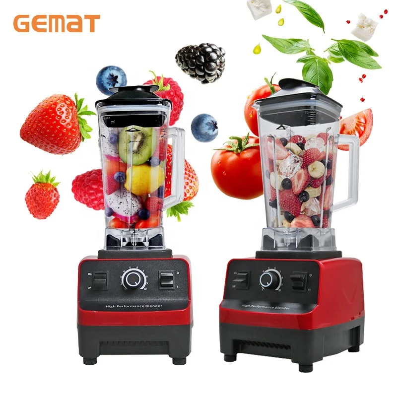Best Profesional Commercial Blender Electric Large Industrial Digital Heavy Duty Food Processor Juicer Mixer Grinder Licuadoras