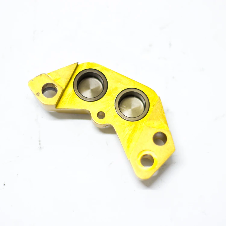 High-strength bicycle brake system aluminum alloy forging parts,Yellow Anodizing aluminium forging cover parts