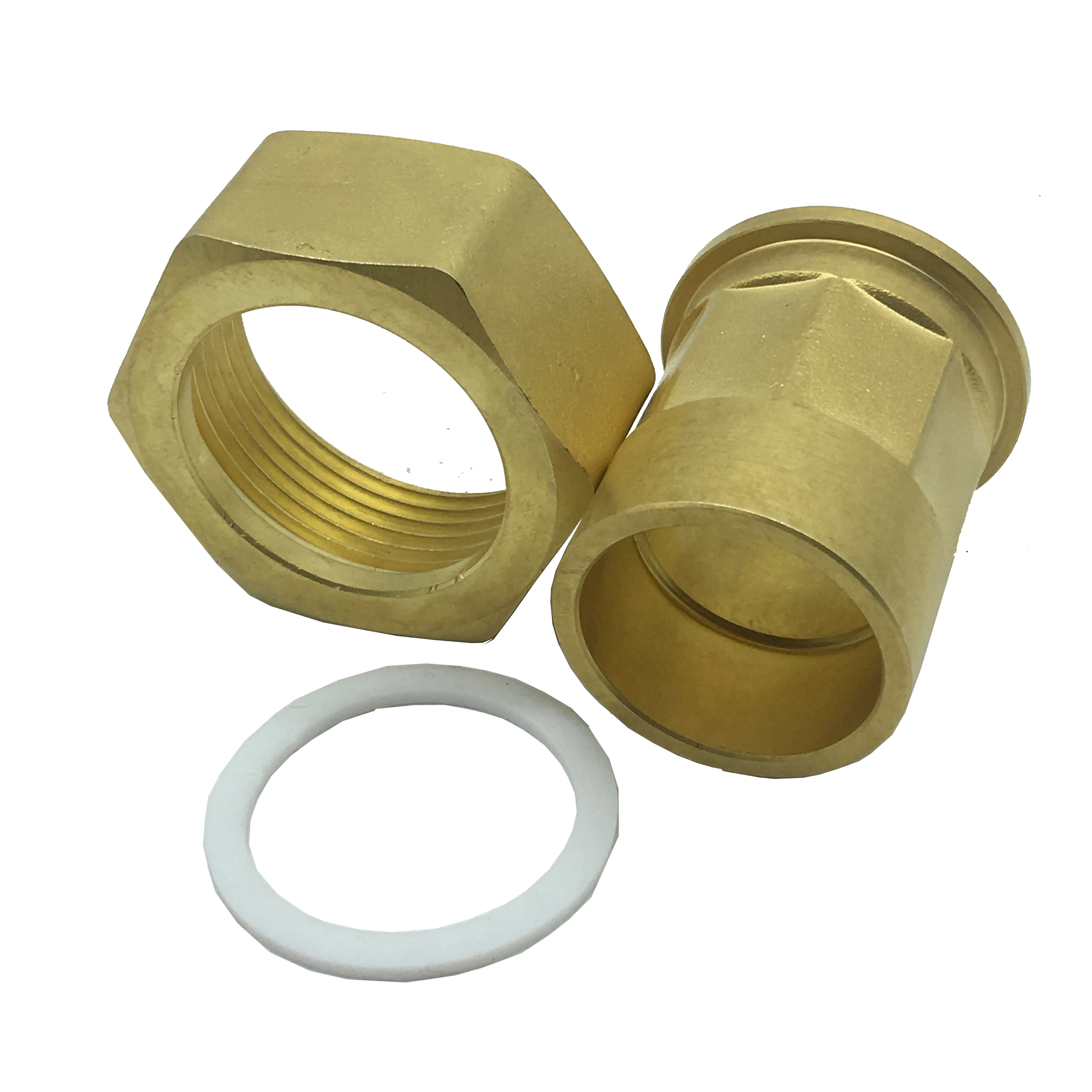 ID solder X female BSP thread straight joint is used as quick adapter between copper and stainless steel pipes in PHE evaporator