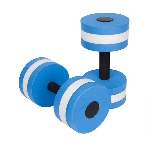 Wholesale EVA water swimming aquatic dumbbells soft aerobics floating dumbbell for pool training