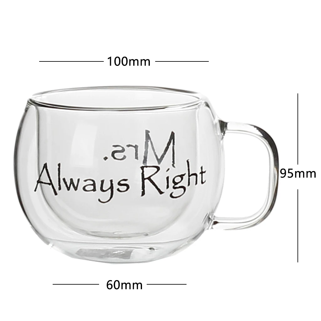 
Hot sale factory direct double wall glass coffee mug cups tea cup 