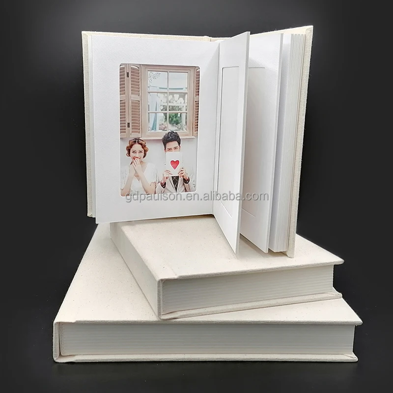 Wholesale Custom 4x6 Photo Album with Linen Cover Colorful Design Slip-In DIY Paper Pages Cardboard Book Closure Printed Logo