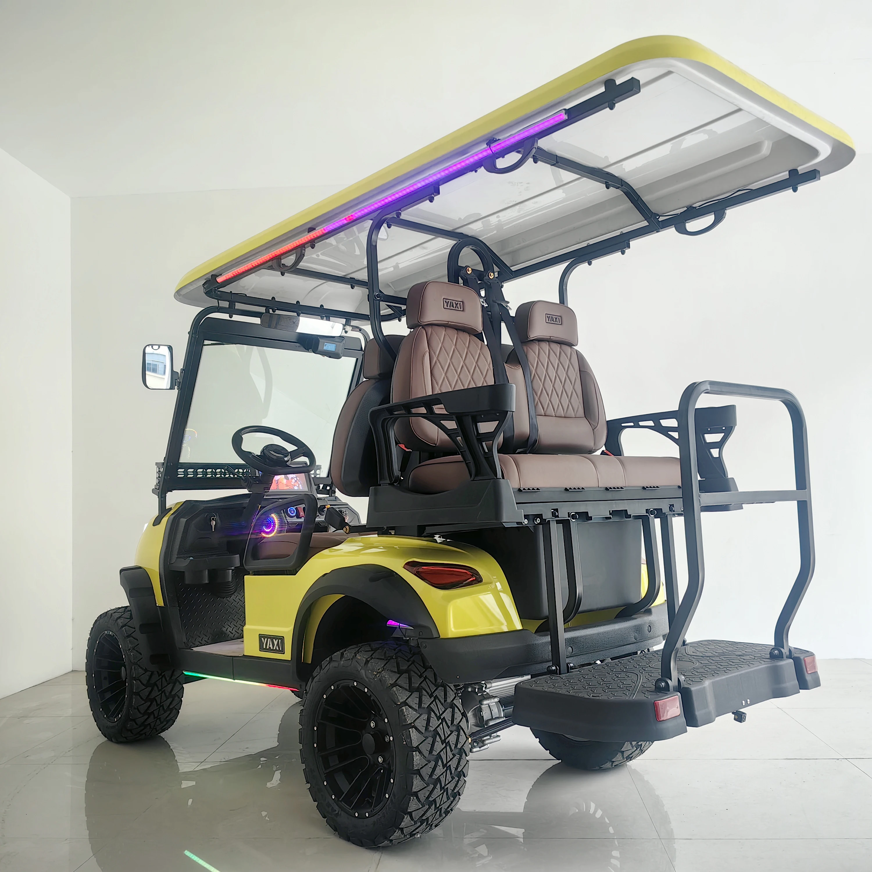 4 Seat Electric Lifted off Road Golf Cart Buggy 72V AC System Lithium Battery Powered